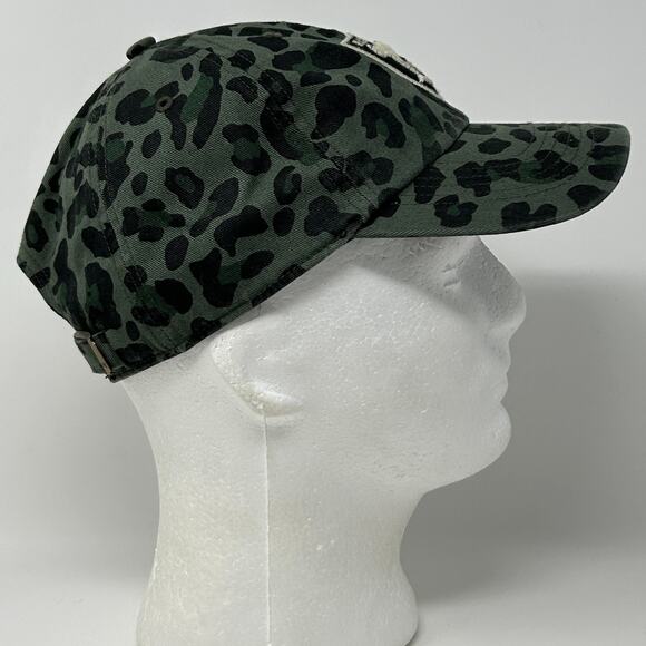 Las Vegas Raiders Hat Baseball Cap Cheetah Jaguar Leopard Print Strapback Green - Picture 7 of 9